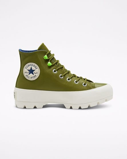 Tenisky Vysoke Converse Chuck Taylor All Star Lugged Zimná Damske Tmavo Olivovo Zelená Námornícka Modrá | SK YEG11B5